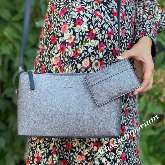 Kate Spade Joeley Glitter Crossbody 2PC Set - Picture 1 of 7